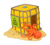 Aqua Della Décoration D'Aquarium IBC Conteneur Lumineux 14,5x11,5 Cm