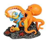 Diverse Diving Smurf With Octopus Figure Orange Enfants