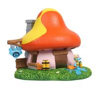 Aquadella Décoration d'aquarium Schtroumpfs École de Plongée Résine polyester 17x15x15 cm