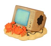 Aqua Della Décoration D'Aquarium Téléviseur Lumineux 12x11,5x8 Cm Pour Eau Douce
