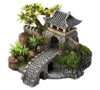 Aqua Della Décoration D'Aquarium Tour Avec Pont 15,7x13,5x11,5cm Zierfische