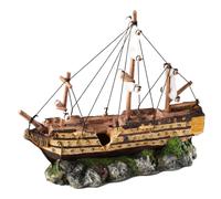 Aqua Della Décoration D'Aquarium Voilier 37x12x28,5cm Pour Poissons Ornamental