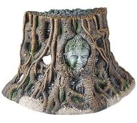 Aqua Della, Décoration pour Aquarium, Buddha Tree Thailand, 25,5x14x15 cm, en Résine de Polyester, Non Toxique et PH Neutre, Convient pour Aquarium Eau Douce et salée, Réaliste