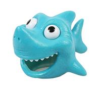 Aqua Della, Décoration pour Aquarium, Requin 11,5x9,5x7 cm Bleu, Ornement en Résine de Polyester, Non Toxique et PH Neutre, pour Aquarium Eau Douce et salée, Extrêmement Détaillé