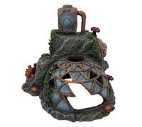 Aqua Della, Décoration pour Aquarium, Steampunk Base S - 16,2x13,7x14,4 cm, Ornement en Résine de Polyester, Non Toxique et PH Neutre, pour Aquarium Eau Douce et salée, Extrêmement Détaillé