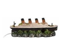 Aqua Della Épave Du Titanic Décoration D'Aquarium 39Cm Avec Émissaire