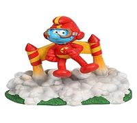Aqua Della, Figurine Les Schtroumpfs Forêt Jetpack 11,6x7,7x11,5cm, Hautement détaillée et fabriquée en résine de Polyester, Non-Toxique et pH Neutre, pour Les Aquariums d'eau Douce et d'eau de mer