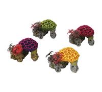 Aqua Della Mini Décoration Corail 9,5x8,5x7 Cm Pour Aquarium, Non Toxique