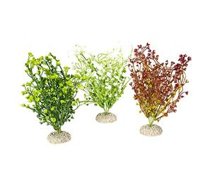Aqua Della, Plante Artificielle colorée en matière Plastique Flexible BACOPA M - 25 cm, Pied résistant, Offre des abris et des lieux de Reproduction, Adaptée aux Aquariums et terrariums