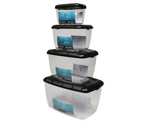 Aqua Della Tierbox Animal Domestique Keeper Noir pour Poissons & Petits