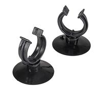 Aqua Della, Ventouse avec Clip 3st - 16/22mm Noir, Utilisation Universelle, Clip pour Tuyau d'un diamètre de 16 à 22 mm, 3 pièces, Forte adhésion, Idéale pour Maintenir en Place Les Accessoires