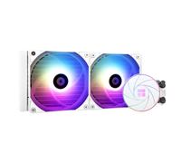 AQUA ELITE 240 Blanc ARGB CPU Refroidisseur d'eau double ventilateur 120 mm PWM 1550 tr/min AMD/AM4/AM5 Intel LGA1150/1151/1155/1156/1200/2011/1700