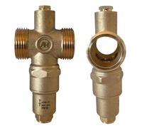 AQUA HEATING Robinet Antigel Extérieur pour Pompe à Chaleur - 1” - 55 m3/h - en Acier Inoxydable