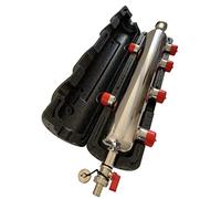 AQUA HEATING Séparateurs Hydrauliques pour Chauffage Central avec Débourbeur 6x1 Pouces GZ 2x1/2 Pouces GW Acier inoxydable 10 bar Complet