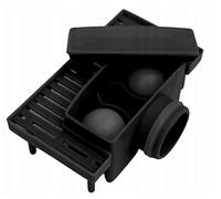 AQUA HEATING Siphon Bille Joint à Double Lèvre Caniveau Douche 36-38mm Noir | Joint NBR pour rigole de douche, caniveau linéaire mural latéral, salle de bains, vidange évacuation douche de plain-pied