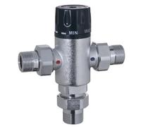 AQUA HEATING Vanne Mélangeuse Thermostatique à Trois Voies 3/4 Pouce