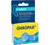 Aqua Lot de 6 bouchons d'oreilles anti-eau pour la natation,le bain ou la douche-Bouchons pré-auriculaires en silicone malléable-Convient à toutes les oreilles-Indice d'isolation.[W576]