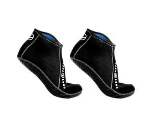 Aqua Lung Chaussettes de sport Ergo Low Grip, 3 mm, noir, bleu - M, Noir/bleu, M