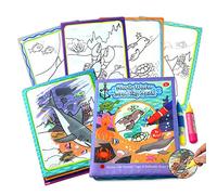 Aqua Magique Livre réutilisable avec 2 Stylo,Tissu Livre de dessin magique de l'eau Doodle Magic Tapis Livre De Dessins-océan