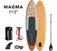 Aqua Marina All-Around SUP Board 340x84cm Sac à dos zippé Pompe double action LIQUID AIR Pagaies Attelage central Orange