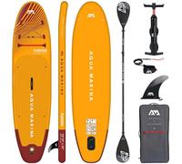 Aqua Marina Aquamarina Fusion Planche de stand up paddle gonflable avec pagaie double technologie Noir 330 x 81 x 15 cm