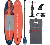 Stand-up Paddle Gonflable - AQUA MARINA - Atlas 12'0 - Rouge - 180 kg - 15 PSI - 11,8 kg