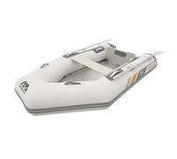 Aqua Marina Deluxe Bateau pneumatique 250x129 cm avec tissu PVC haute pression renforcé Kit de réparation pompe à main banc Sac de transport pagaie Blanc