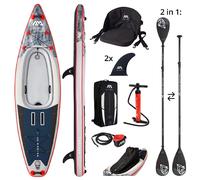 Aqua Marina Cascade Hybrid Sup Kayak Bateau Stand Up Paddle Planche Isup Set