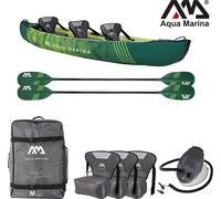 Aqua Marina RIPPLE 370cm Kayak Set 3 personnes gonflable Canoë Kayak de tourisme Kayak