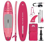 Aqua Marina Stand Up Paddle Coral 310 x 78 cm - Planche de SUP gonflable avec kit complet - Avec pagaie, pompe, sac à dos et aileron - Légère, stable et polyvalente