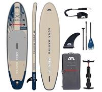 Aqua Marina Stand Up Paddle Magma 340 x 84 cm - Planche de SUP gonflable avec sac à dos zippé, pompe double action, pagaie de sport III, aileron central et laisse de sécurité - Idéal pour tous les