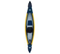 Aqua Marina Kayak gonflable Tomahawk Air‑K 375 – drop‑stitch haute pression – 1 place – Jaune olive