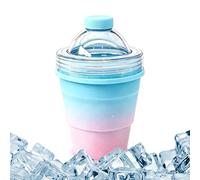 Aqua Nomad Cup, étui à boissons pliable Hydroseal, module de forme orbe de 15 x 15 cm, système Ecoglass Chill Spherecraft, géométrie minimale givrée élégante, équipement de rafraîchissement pour pique