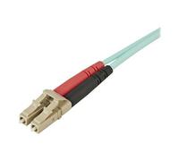 Startech.com aqua om4 duplex multimode fiber - 2m / 6 ft - 100 gb - 50