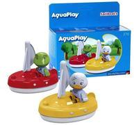 Aquaplay Bateaux à voile 2 voiliers et 2 figurines – pour circuits d'eau ou baignoire – Dès 3 ans
