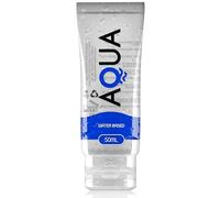 AQUA QUALITY Lubrifiant à Base d'Eau, 50 ml, Sans Parfum, Transparent, Compatible Préservatifs Latex, Testé Dermatologiquement, Usage Intime