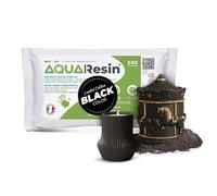 AQUA RESIN® - Plâtre Alpha (Résine Minérale) | Effet Porcelaine Satinée, prêt avec seule Eau, Sûr et Non Toxique, Blanc ou Noir et Colorable, Pour DIY, Moules, Objets Créatif (Noir, 3 kg)