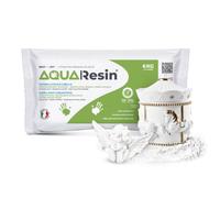 AQUA RESIN® - Plâtre Alpha (Résine Minérale) | Effet Porcelaine Satinée, prêt avec Seule Eau, Sûr et Non Toxique, Blanc ou Noir et Colorable, pour DIY, Moules, Objets Créatif (Blanc, 6 kg)