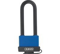 Aqua Safe 70ib/50hb80 Brass Padlock With High Shackle - Weatherproof - Stainless Steel Shackle For Extra Protection Against Corrosion - Plastic Coated - Security Level 6