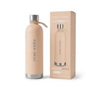 AQUA~SEAL® Bouteille isotherme à double paroi en acier inoxydable 960 ml 12 heures chaud et froid pour Aarke Carbonator 2/3 Philips GoZero Brita SodaOne Stelton etc. Passe au lave-vaisselle (crème)