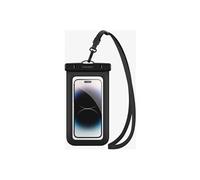 Aqua Shield - Etui de protection étanche pour téléphone portable - polyuréthanne thermoplastique (TPU), polychlorure de vinyle (PVC) - noir - 6.9"