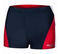 Aqua Speed Alex Pantalon de Natation pour Hommes | Tissu Malaga | Protection UV | Résistant au Chlore | 09. / 456 / Rouge Blanc Marine | Taille: L