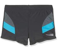 Aqua-Speed Andy Boys Short de Bain pour garçon Taille Unique Gris/Bleu