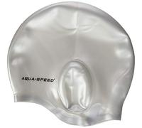 Aqua-Speed Bonnet d'oreille en Silicone pour Homme Argenté Taille Unique