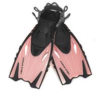 Aqua Speed Bounty Taille Enfants réglable | Palmes de plongée + Longe UP | Rose | Taille: 32/37