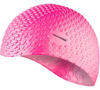 Aqua-Speed® Bubble Silicone Bonnet de Bain et Natation Cap, Cap avec Picots Bubble/Pink