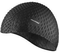 Aqua-Speed® Bubble Silicone Bonnet de Bain et Natation Cap, Cap avec Picots Bubble/Schwarz