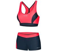 Aqua Speed Fiona Tankini pour Dames | Deux pièces | Tissu Vita | Résistant au Chlore et à la crème/Huile Solaire | Rouge - Gris | Taille: 36