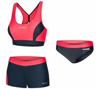 Aqua Speed Fiona Tankini pour Dames | Deux pièces | Tissu Vita | Résistant | Ensemble Rouge - Gris + Pantalon Bikini | Taille: 40