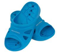 Aqua Speed Florida - Set - Pantoufles de Bain + Serviette en Microfibre | Unisex | Enfants | Sandales de Douche | Blue | Taille: 43